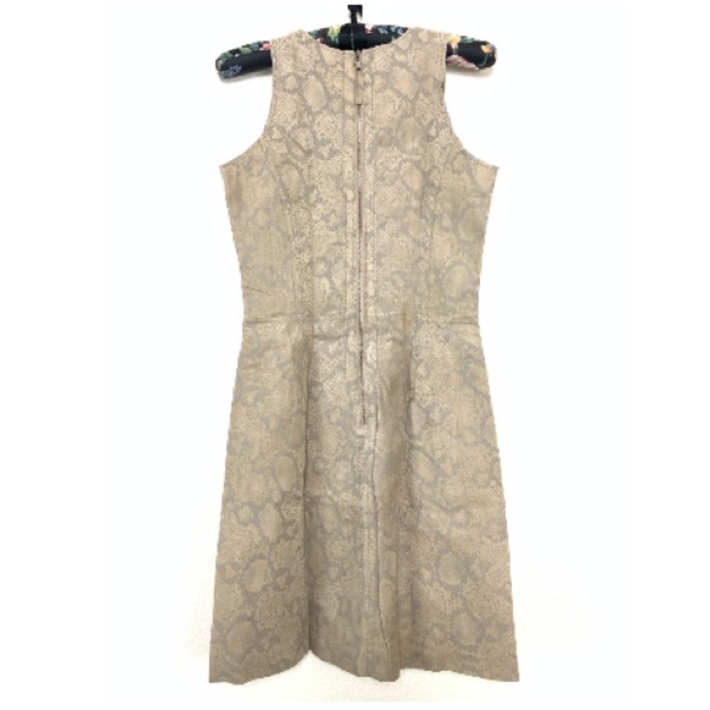 Rebecca Taylor Leather Snake Print Dress #152-971 - Picture 2 of 8